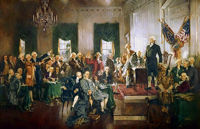 Washington-at-the-Signing of the Constitution of the United States
