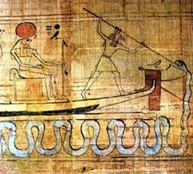 The myth of Ra and the serpent Apep