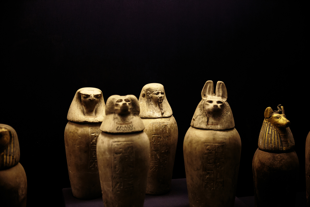 Canopic jars from Tutankhamun's tomb