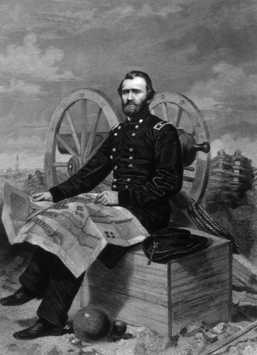 General Ulysses S  Grant commanding the siege of Vicksburg