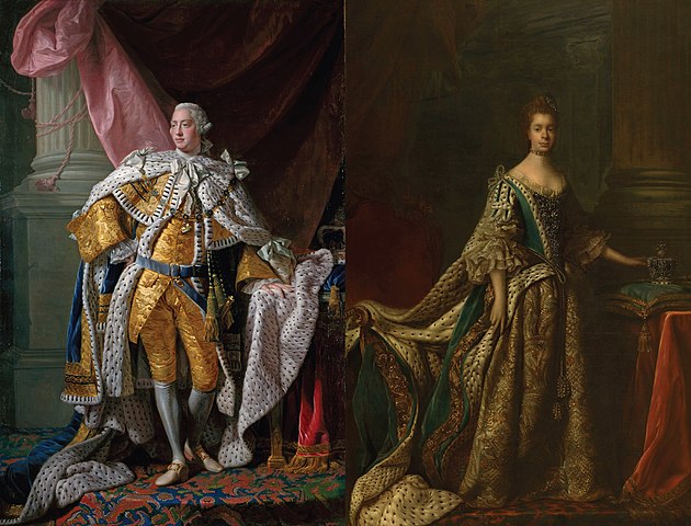 George III and Charlotte coronation portraits 1762