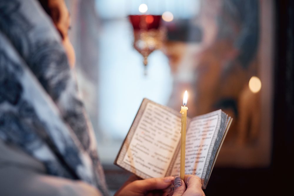 Russian Orthodox Praying