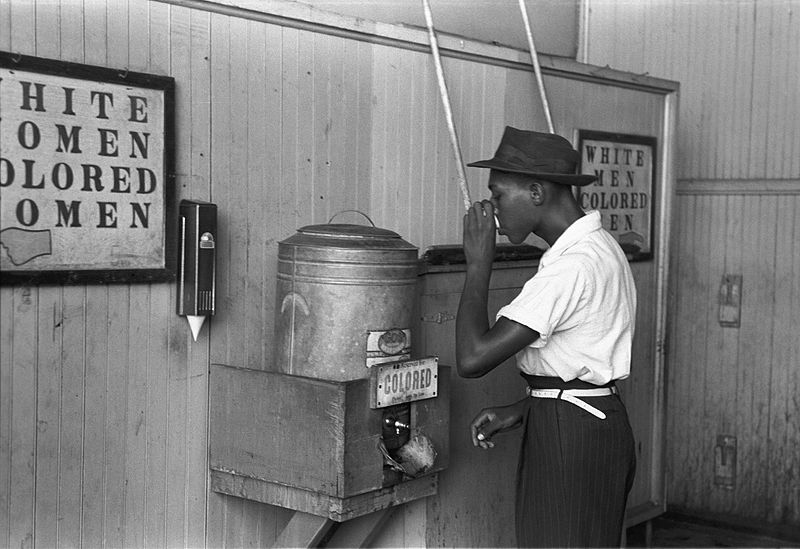 segregated drinking fountain