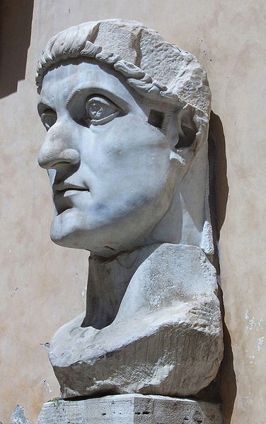 Head of the colossal statue of Constantine