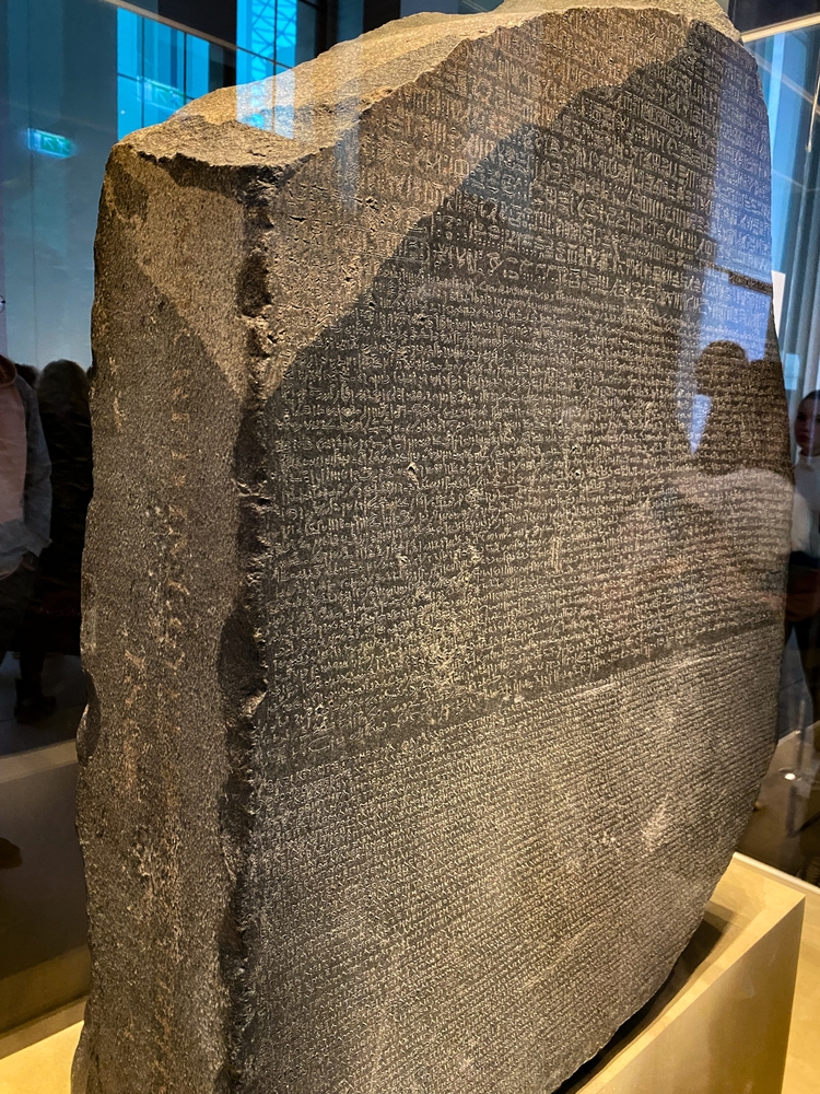 The Rosetta Stone at the The British Museum