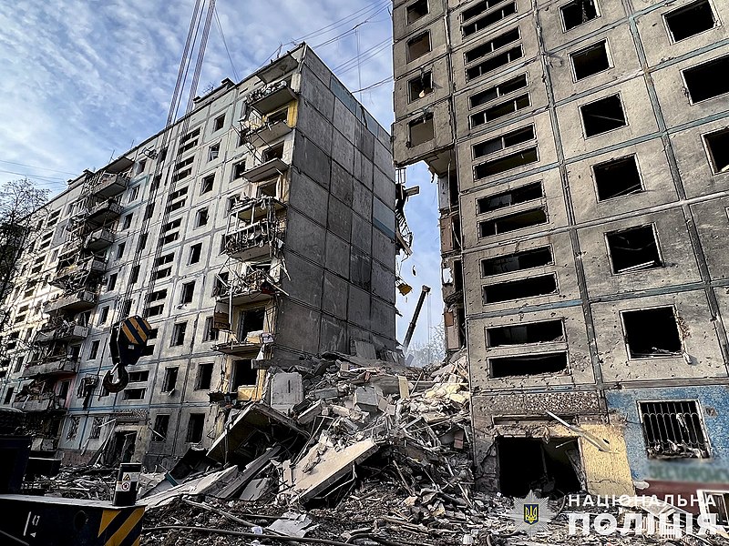 Zaporizhzhia after Russian shelling