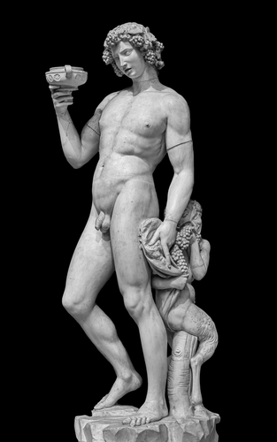 Ancient statue of Dionysus