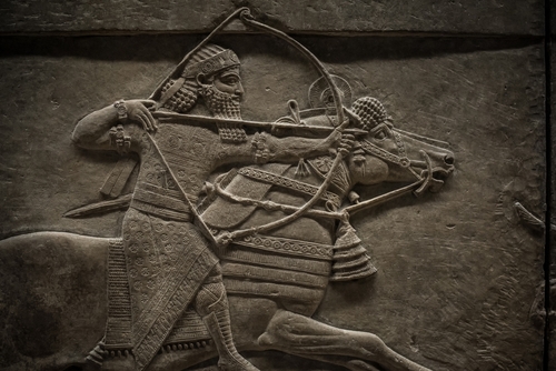 Assyrian relief sculpture