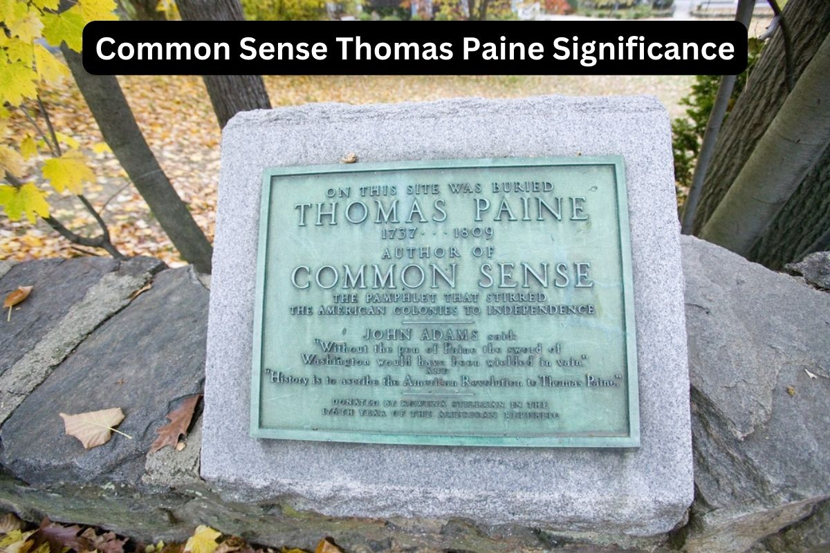 Common Sense Thomas Paine Significance