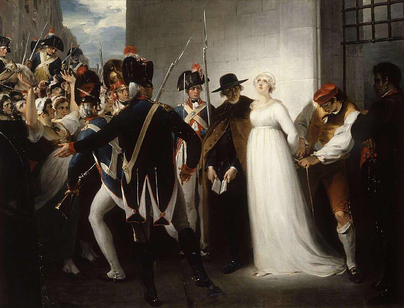 Marie Antoinette being taken to her Execution