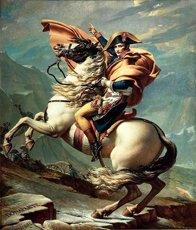 Napoleon crossing the Alps