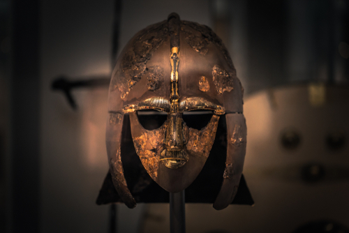 Ancient Anglo-Saxon helmet