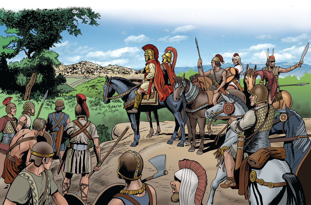 Hannibal arrives in Rome during the Second Punic War
