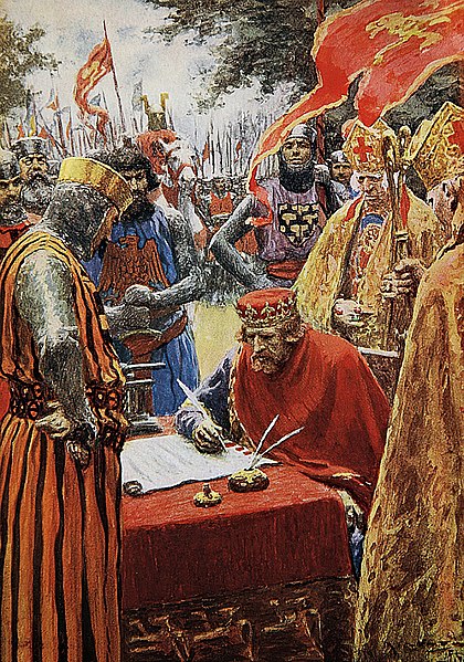 King John signing the Magna Carta 