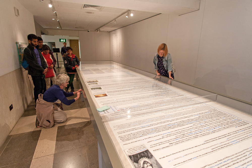 Magna Carta Embroidery by Cornelia Parker