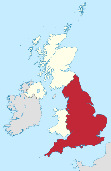Map of England