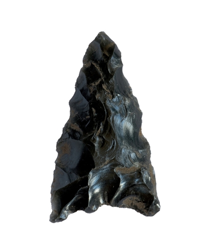 Neolithic obsidian arrowhead 