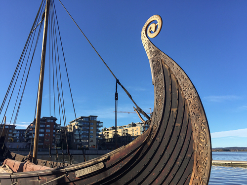 traditional viking longship