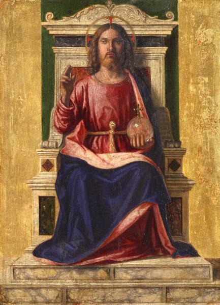 Jesus Christ on the throne 