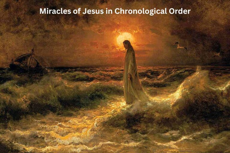 Miracles Graph Miracles of Jesus in Chronological Order - Have Fun With History