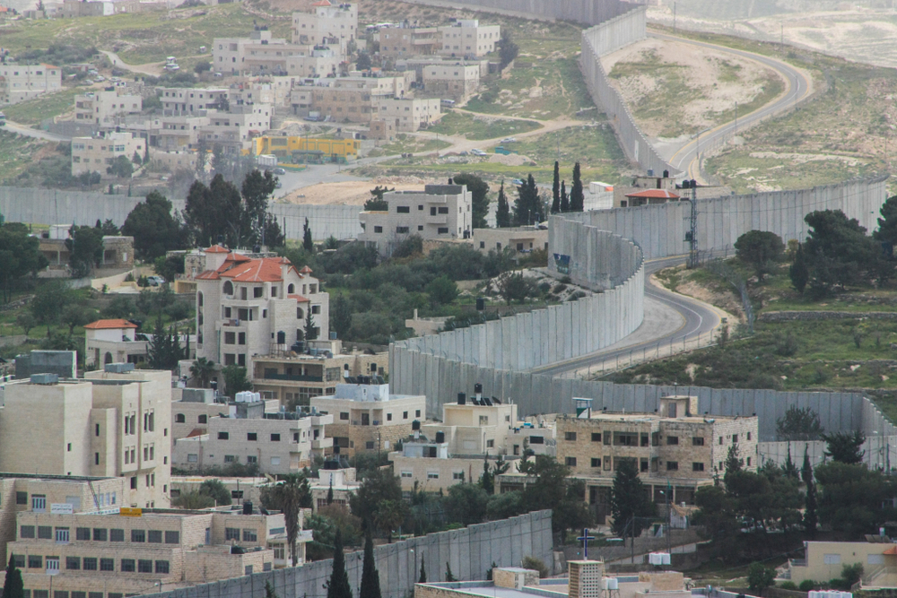 Separation Wall between the occupied palestinian and Israel