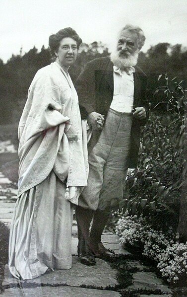 Alexander Graham Bell with wife