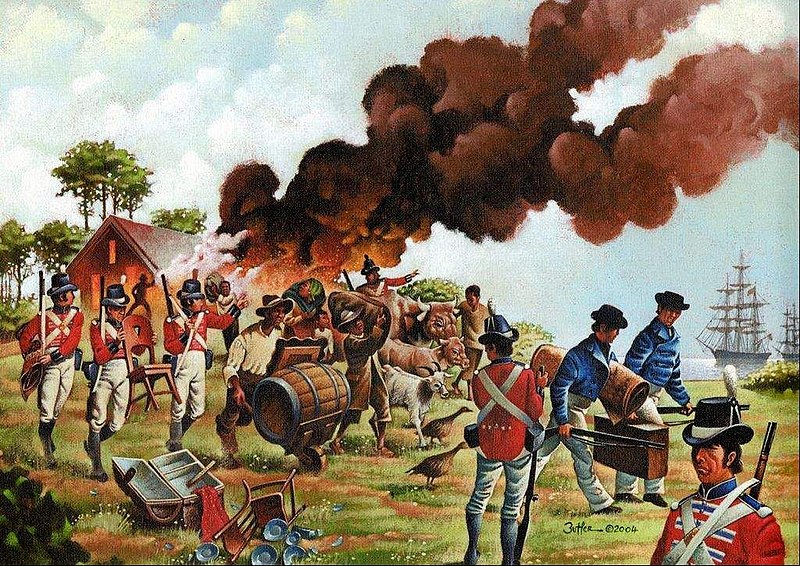 British Raid On Chesapeake Bay War Of 1812