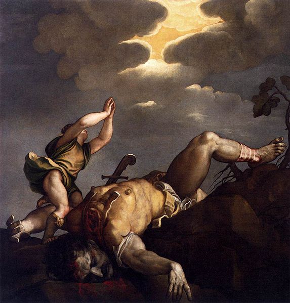 David and Goliath by Titian