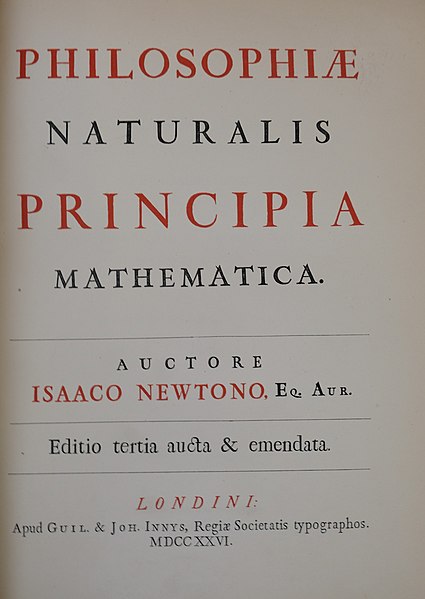 Philosophiae Naturalis Principia Mathematica by Isaac Newton