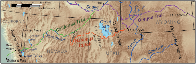 Donner route map