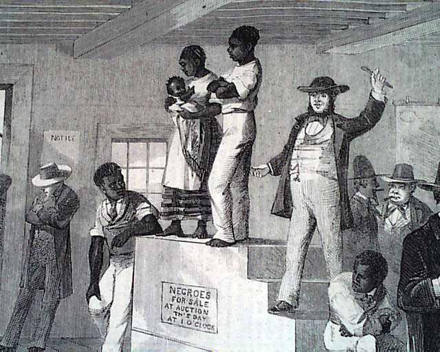 Slave auction in Virginia during the Antebellum Period