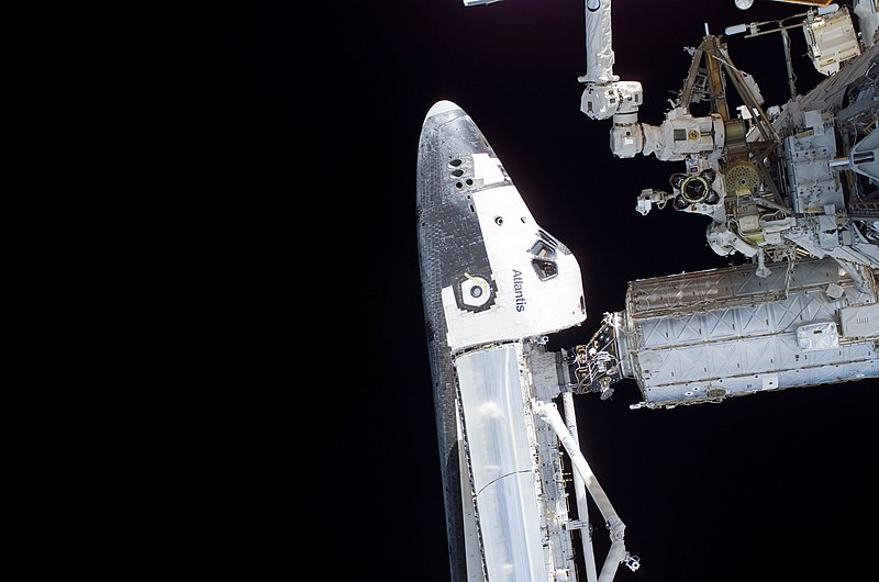 
Space Shuttle Atlantis docked on the ISS