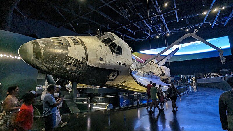 Space Shuttle Atlantis on display at the Kennedy Space Center