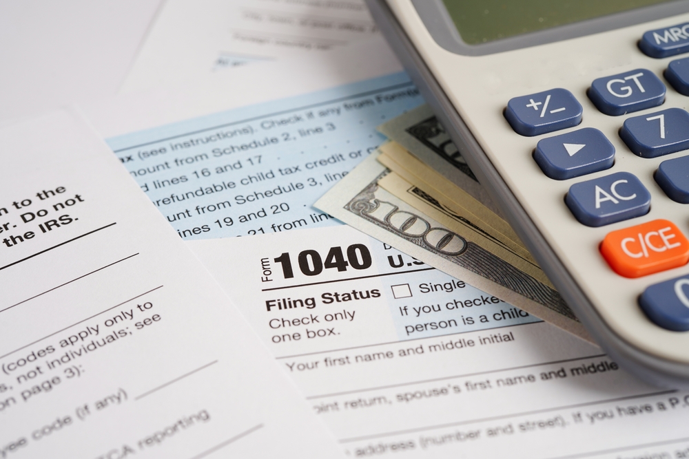 Tax form 1040 U.S. Individual Income Tax Return