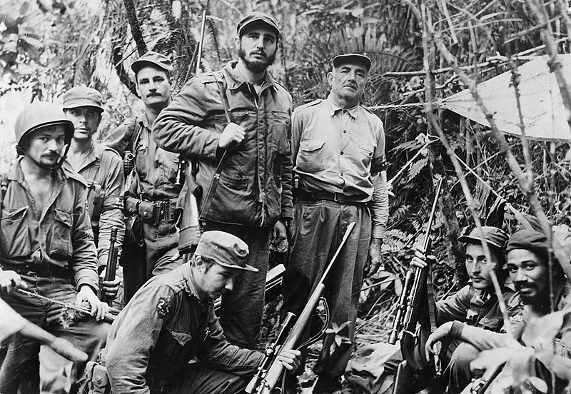Fidel Castro and his men