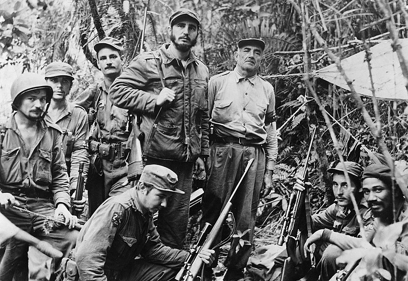 
Fidel Castro and his men