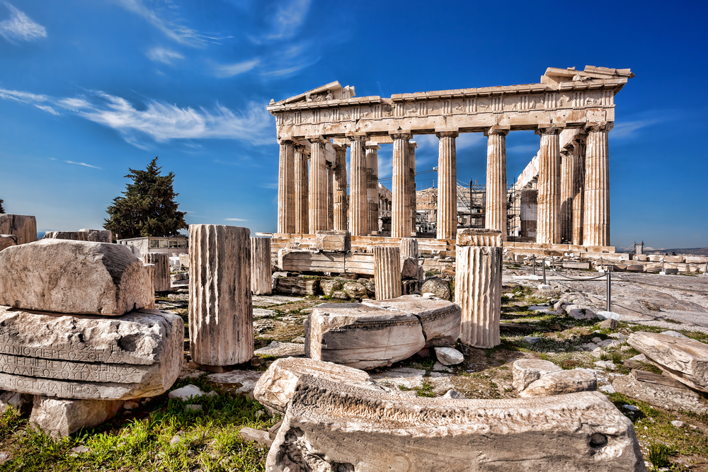 Parthenon temple on the Acropolis in Athens