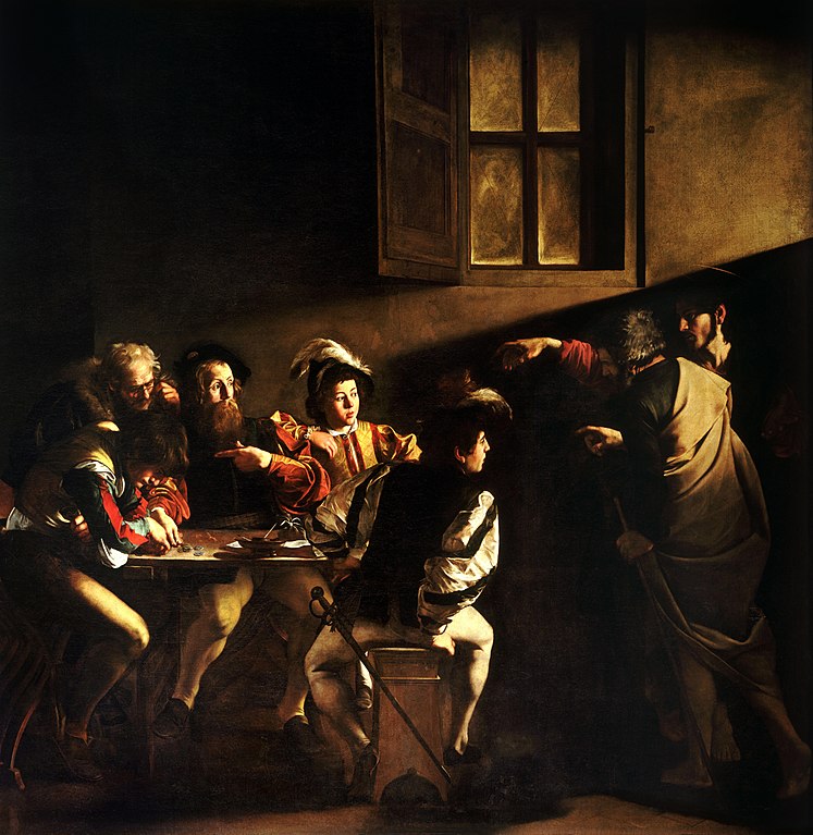 The Calling of St Matthew by Caravaggio
