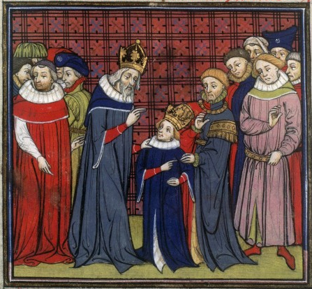 Carloman I and Charlemagne Crowned Kings of the Franks
